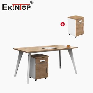 Modern Style Office Desk Design With Metal Legs Small Desk Table