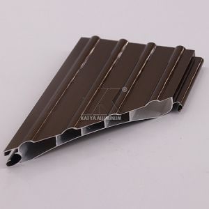 China Bronze Roller Shutter Aluminium Profile Electrophoresis Surface Treatment on sale