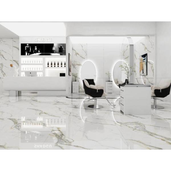 Buy White Polished Glazed Porcelain Tile 1200x1200mm Indoor Wall at wholesale prices