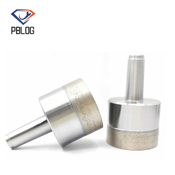 PBLOG Diamond particles combined into a glass drill bit