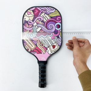 3k Carbon Pickleball Racquet Logo Design UV Custom Pickleball Paddle