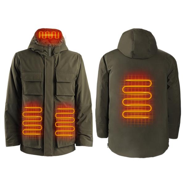 Buy Full Sleeves Men's Rechargeable Heated Jackets Electric Warming Jacket at wholesale prices