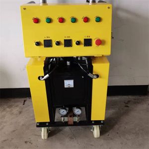 Yellow waterproof Polyurethane Foam Machine 200-1000CPS Spray Insulation Machine