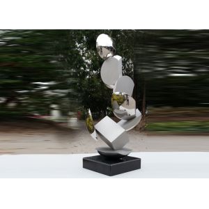 Quality Modern Stainless Steel Sculpture Highly Polished For Pool Decoration for sale
