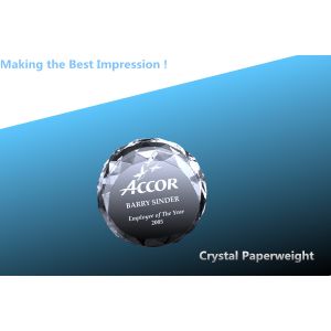 Quality CRYSTAL heart paperweight/beveled heart crystal paperweight/crystal circle paperweight for sale