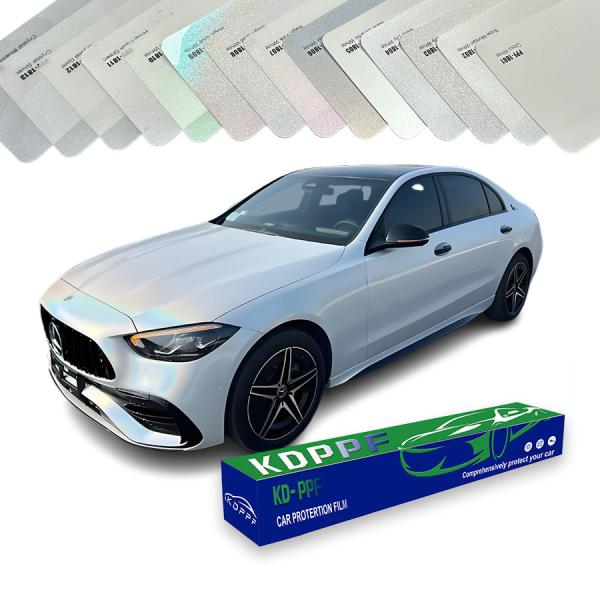 Buy TPU Color  PPF Film Glossy Vehicle Paint Protection White Vinyl Wrap Car Films at wholesale prices