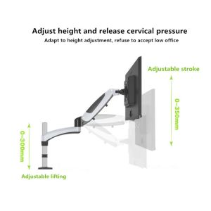 Versatile LCD Monitor Lift , Desktop Free Punching Computer Monitor Bracket