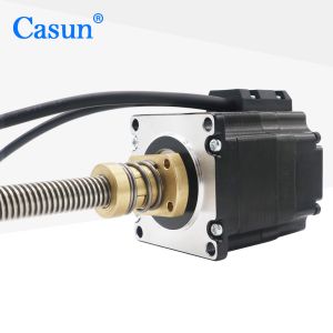 1.8 Degree 2 Phase NEMA 23 Linear Stepper Motor With Encoder 57*57*45mm 0.9N.M 4