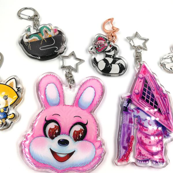 CMYK Printed Anime Bag Charms Multifunctional Commemorative Gifts