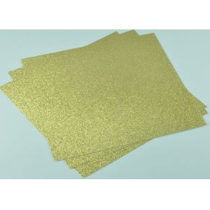Customized Glitter Cardstock Paper , Festival Use Double Sided Gold Glitter Card