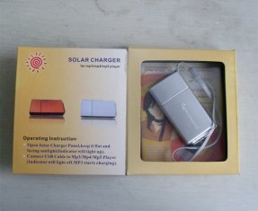 Solar emergency charger for MP3/MP4/Mobile phone