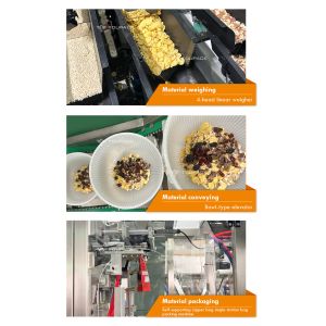 Automatic Weighing Food Packaging Slice Cheese Granule Breakfast Oats Grain