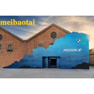 Irregular Blue Water Ripple Stainless Steel Sheet Decoration Office Hair Beauty