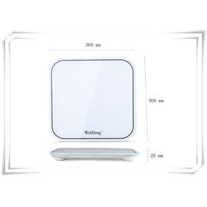 Black / White Bathroom Scale With Body Fat , High Precision Electronics Weighing