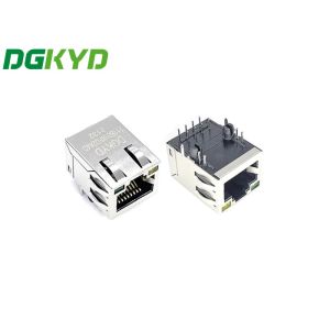 Quality DGKYD211B018FD2A4D standard RJ45 Connector With Light And Shielding 8Pin 100M Integrated Filter for sale