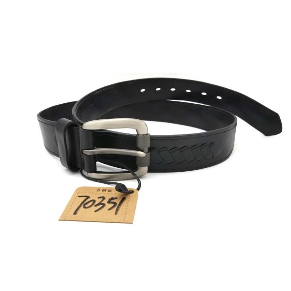 Antiwear Genuine Leather Braided Belt