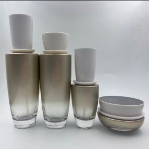 Lotion Bottle Cosmetic Bottle with Pump and Cap Cream Jar Cosmetic Packaging OEM