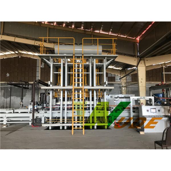 High Pressure Embossing Short Cycle Laminating Line / Synchronous Laminating