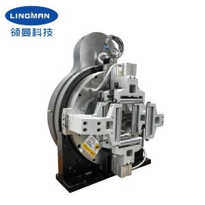 China Full Stroke Hollow Enclosed High Speed F130CF Front 4 Jaws Pneumatic Chuck For Fiber Laser Cutting At 0.2-0.9Mpa Pressure on sale