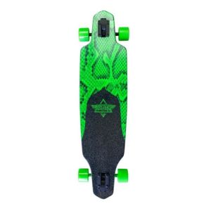 OEM Dusters California Skateboards Channel Snakeskin Neon Green Longboard