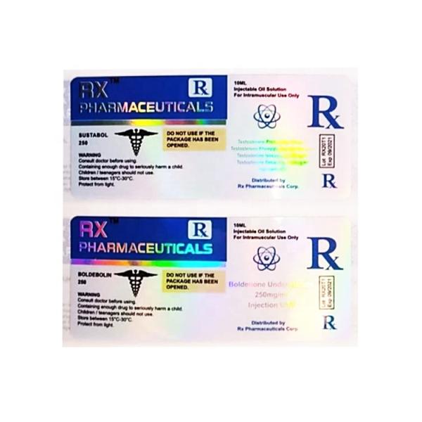 Waterproof Die Cut Hologram Medication Label Stickers