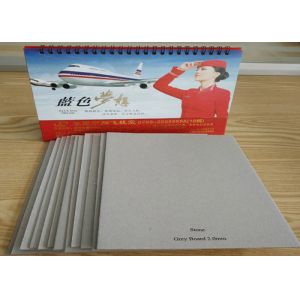 Anti - Curl Gray Paperboard Laminated Cardboard Paper 2mm 1200gsm Thickness