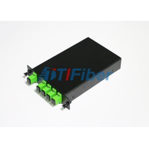 LGX PLC Fiber Optic Splitter Box with SC APC Simplex Fiber Optic Adapters