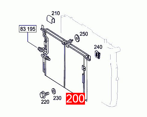 4635004000 Car Air Conditioning Radiator For MERCEDES - BENZ G 350 M176.980