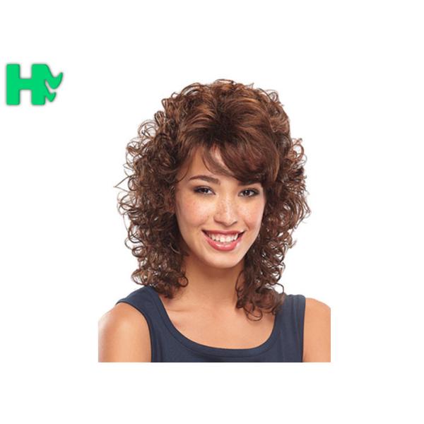 Pretty Synthetic Hair Wigs / Heat Resistant 14 Inches Synthetic No Lace Hair Wig