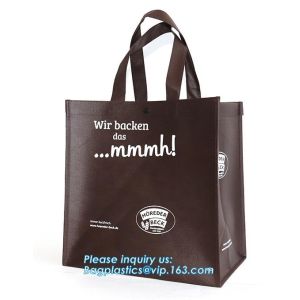 Laminated black pp non woven bag,matt lamination non woven tote bag, Wholesale
