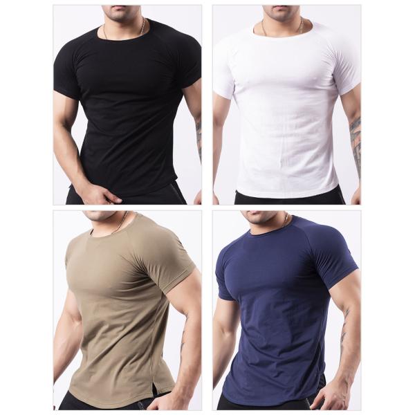Sports T-Shirt Men&prime;s Crew Neck Fashion Slim-Fit Fitness Wear Outdoor Training Leisure Running Wear Summer