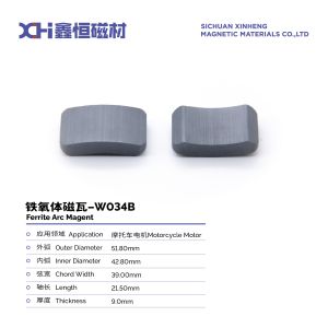Quality Permanent Strong Sintered Ferrite Motorcycle Magneto Magnet W034B for sale