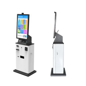 Stand Floor Self Service Kiosk , Terminal Multifunctional Kiosk Equipment