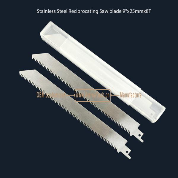 Stainless Steel Reciprocating Saw blade 9"x25mmx8T,Cutting Wood,Frozen Meat,Bones