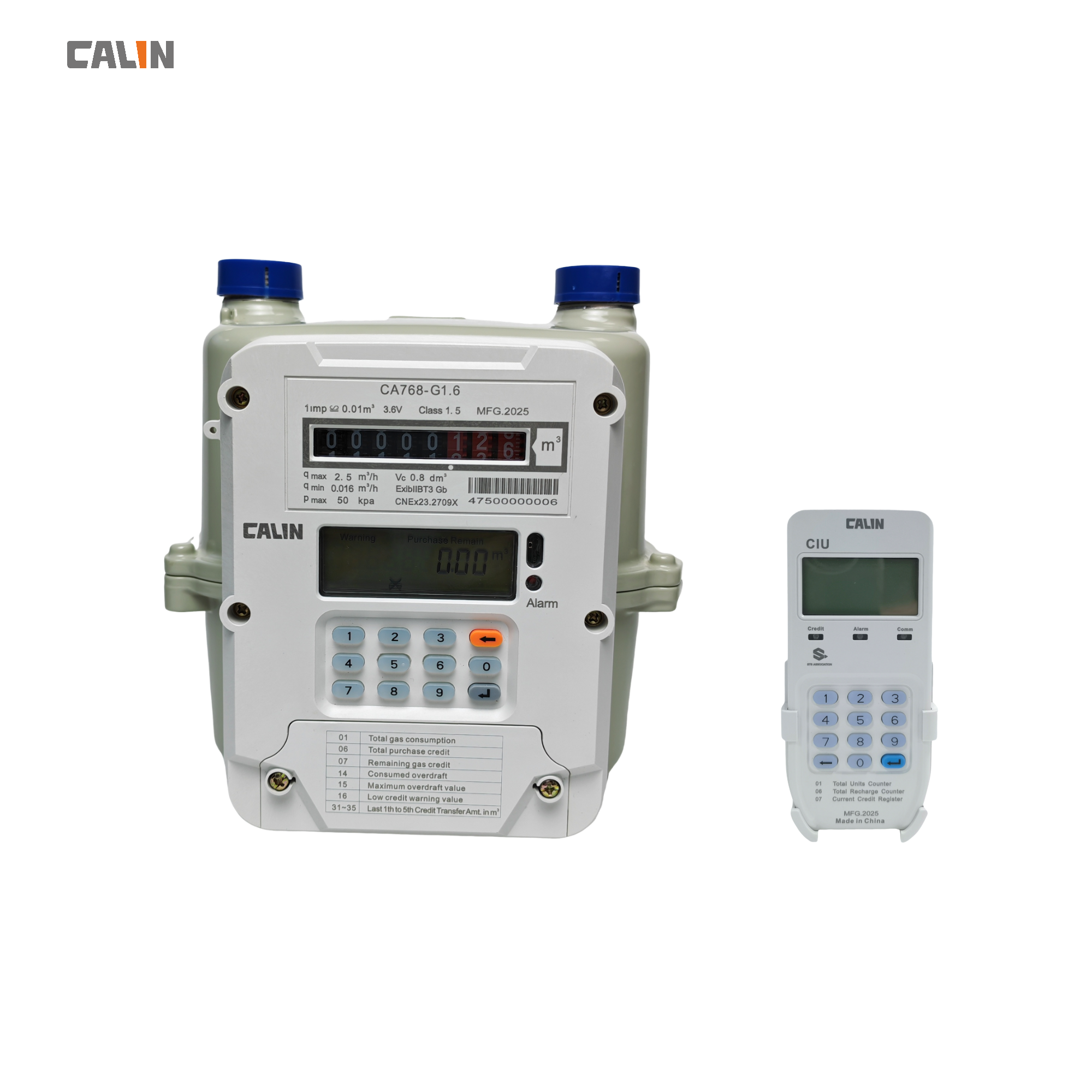 STS AMR Diaphragm Aluminum Keypad Prepaid Gas Meter