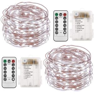 20m Length Indoor Battery Operated Christmas Lights 200 LED 6V