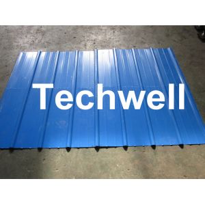 Metal Roofing Sheet Cold Roll Forming Machine with Hydraulic Post Cutting