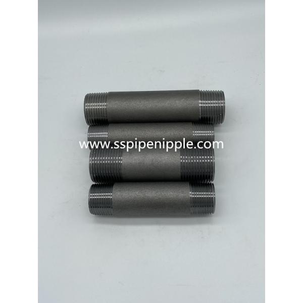 Buy Galvanized Carbon Steel Pipe Nipples DIN2999 ISO 7/1  BS 21 Thread at wholesale prices