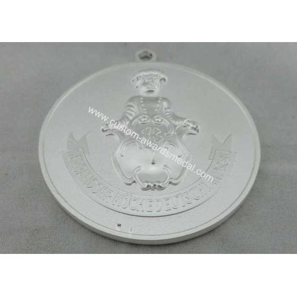 Olympiade Sliver Plating Die Cast Medals By Zinc Alloy Without Enamel