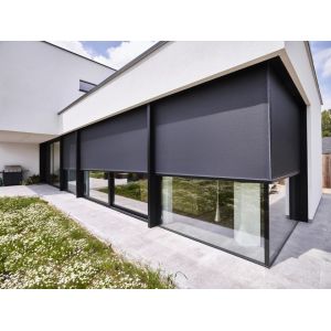 Custom Made Colour Blackout Retractable Window Zip Track Blinds