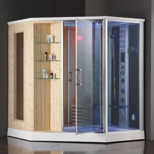 Wet Steam Bathroom Shower Enclosure Sauna Ozone Disinfection