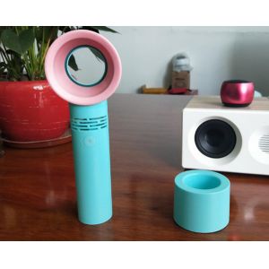 USB Mini Leafless Fan Portable Handheld Chargeable Mini Bladeless Fan