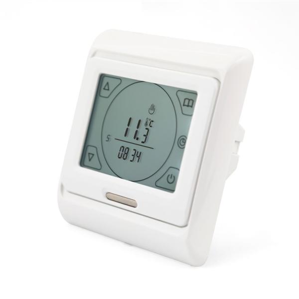 Buy 230V White Backlight Electronic Programmable Room Thermostat at wholesale prices