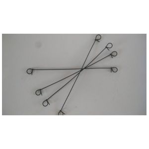 6" Soft Black Annealed Double Loop Wire Ties