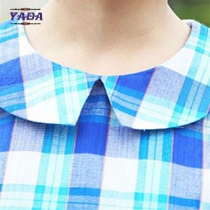 Elegant colorful check ladies simple dress China wholesale clothing with high
