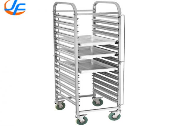 Buy RK Bakeware China Foodservice NSF Custom 800 600 Revent Oven Baking Tray Trolley Food Trolley With Pan Stainless Steel at wholesale prices
