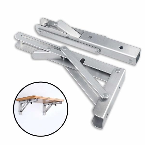 Buy White K Shaped Stainless Bracket Folding Floating Shelf Mounting Brackets 1.5mm Thick at wholesale prices