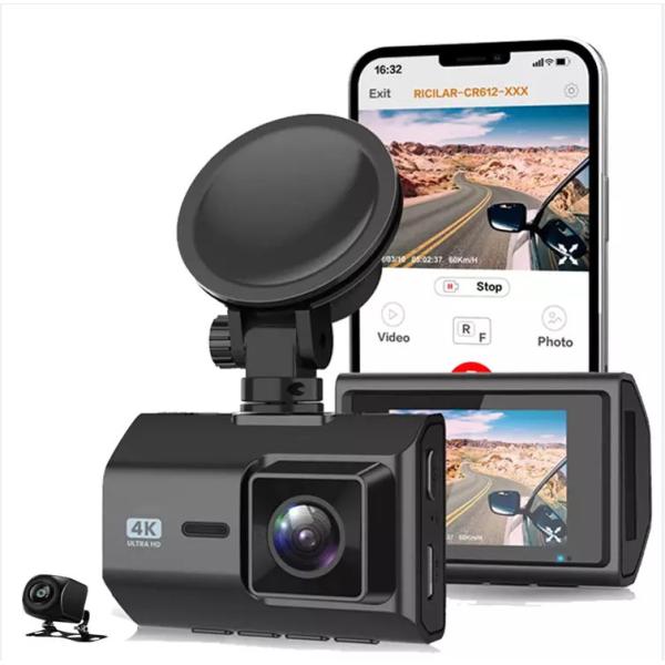 Buy 2 Inch IPS Dual Dashcam WiFi 4K 2K Dual With Sony IMX335 Sensor at wholesale prices