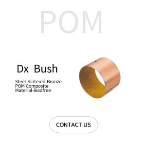 Cylindrical Steel Sintered Bronze Composite POM Sliding Bushing