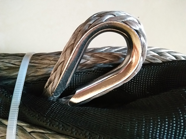 100 Ft Rope Winch Line , Synthetic Boat Trailer Winch Rope Ultraviolet Resistance